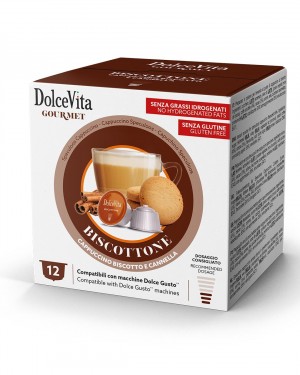 Dolce Vita BISCOTTONE - съвместими с Dolce Gusto  - 12 бр