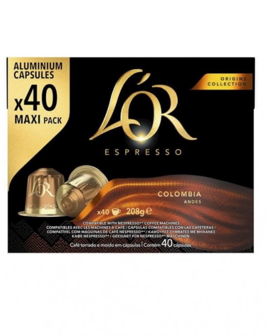L'OR - ESPRESSO COLOMBIA - Nespresso съвместими капсули – 40бр.
