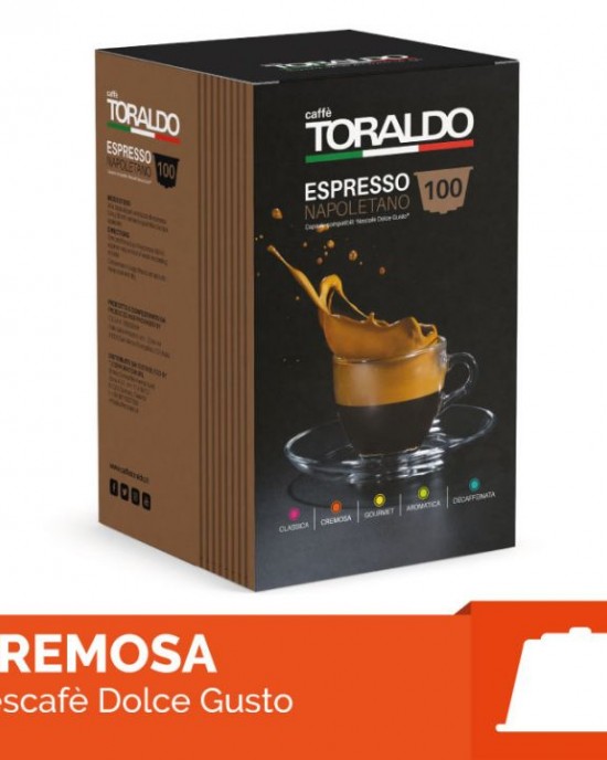 Toraldo Cremosa 100 бр. съвместими с Dolce Gusto