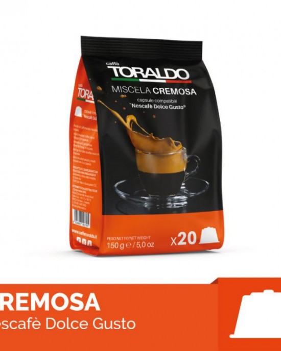 Toraldo Cremosa 100 бр. съвместими с Dolce Gusto