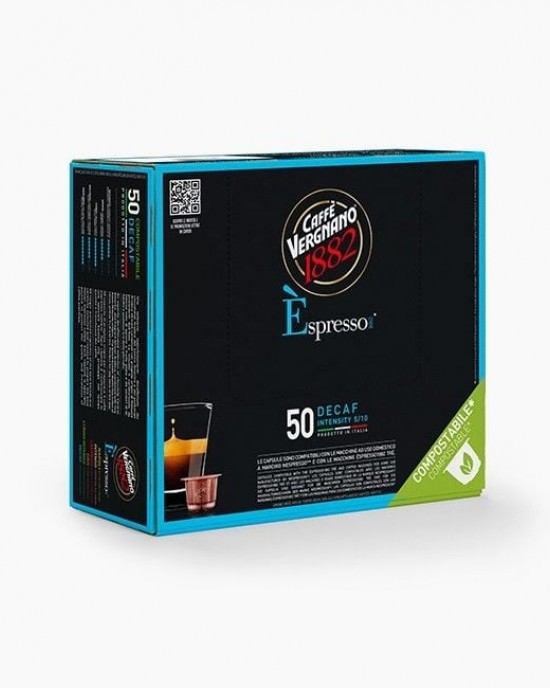 Caffe Vergnano 1882 – Nespresso DEK Black box– 50бр.