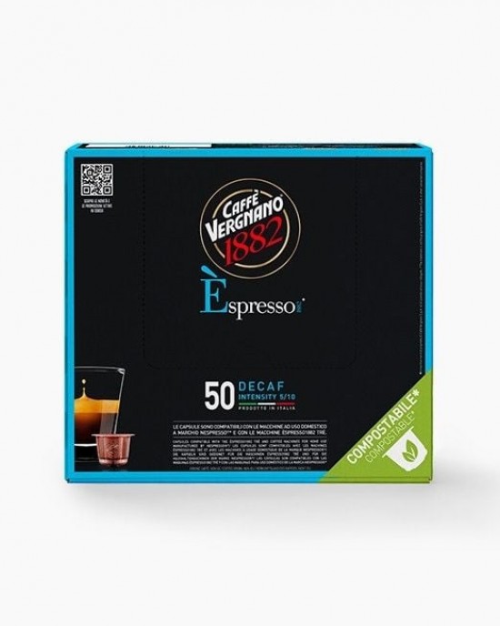 Caffe Vergnano 1882 – Nespresso DEK Black box– 50бр.