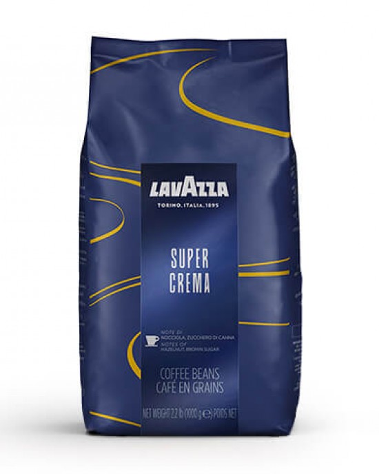 Lavazza Super Crema - кафе на зърна, 1 кг.