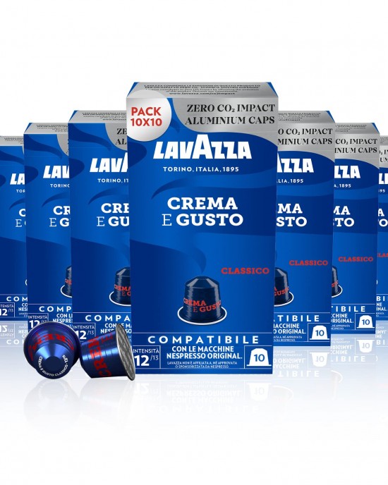 Lavazza Crema e Gusto Classico - 100 Неспресо съвместими капсули